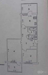 Яшнабад! Тузель 1, 2/4/5, 62 м2