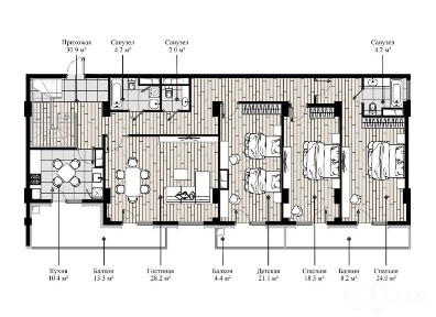Imperial Club City Penthaus 170м2
