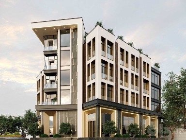 Отдельно стоящее здание 5-уровней 3200 м² коробка парковка 2-линия