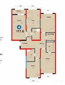 ЖК Замон| 4-комнатная 118м² | 2 МИН ДО МЕТРО | ИПОТЕКА - 2400у. е