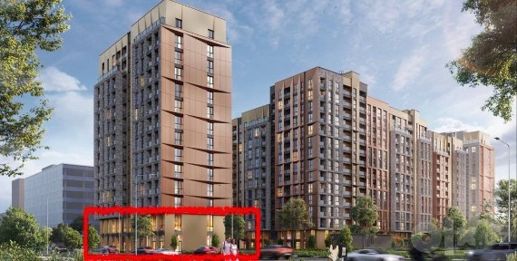 Продается коммерческое помещение ЖК Regnum Plaza, ор-р: Сайрам, 47,27м²