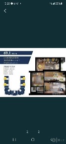 Продаётся своя 2- комнатная квартира в новостройке 