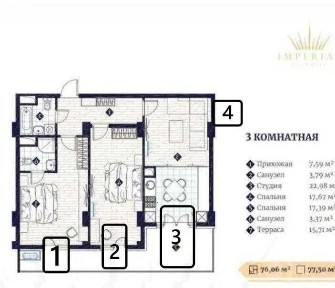 СРОЧНО Imperial Club City премиум ЖК в центре 79м2 коробка с кадастром