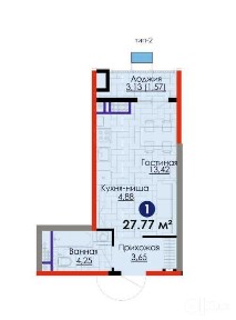 1 комнатная 28 м2 у Метро Яшнабад/Ипотека с Первым Взносом 6,708 у.е.