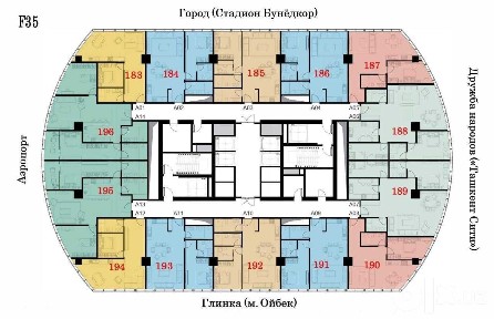 Piramit Tower Продается 3 комнатная квартира коробка Текстильный мост