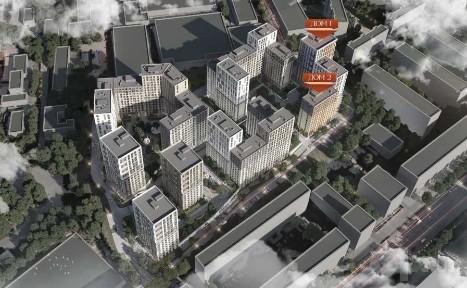 Евро-2ком 63.73 м² | ЖК Harizma | Golden House | Ниже цены застройщика