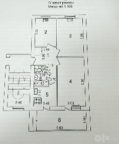 Продаю 3х комн Чиланзар 23 квартал