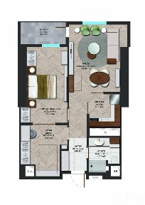 3-комнатная квартира 59 м², Шайхантахурский район, 32 этаж