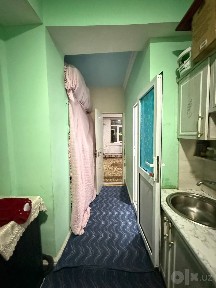 1 Ком Сергели 4 1/3/9, квартира чистая, бывшие общежитие 25м²