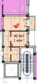 Depo mall novastroyka uy sotiladi, karobka holatda 40.4 kv. 46.000$