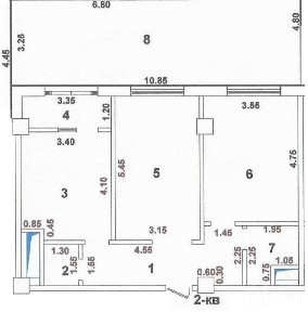 ЖК Koh Ota 3 ком, 85 м2. Ор-р: мечеть Кох-Ота, Лабзак