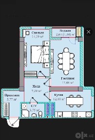 2 xonali yangi uy, 2 комнатная новостройки