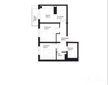 Продается квартира ЖК O'z Zamin 3/12/13 52 м2