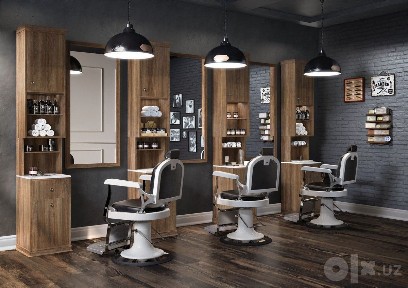 Sartaroshxona, Barbershop, arendaga beriladi, yòl yuzida joylashgan.